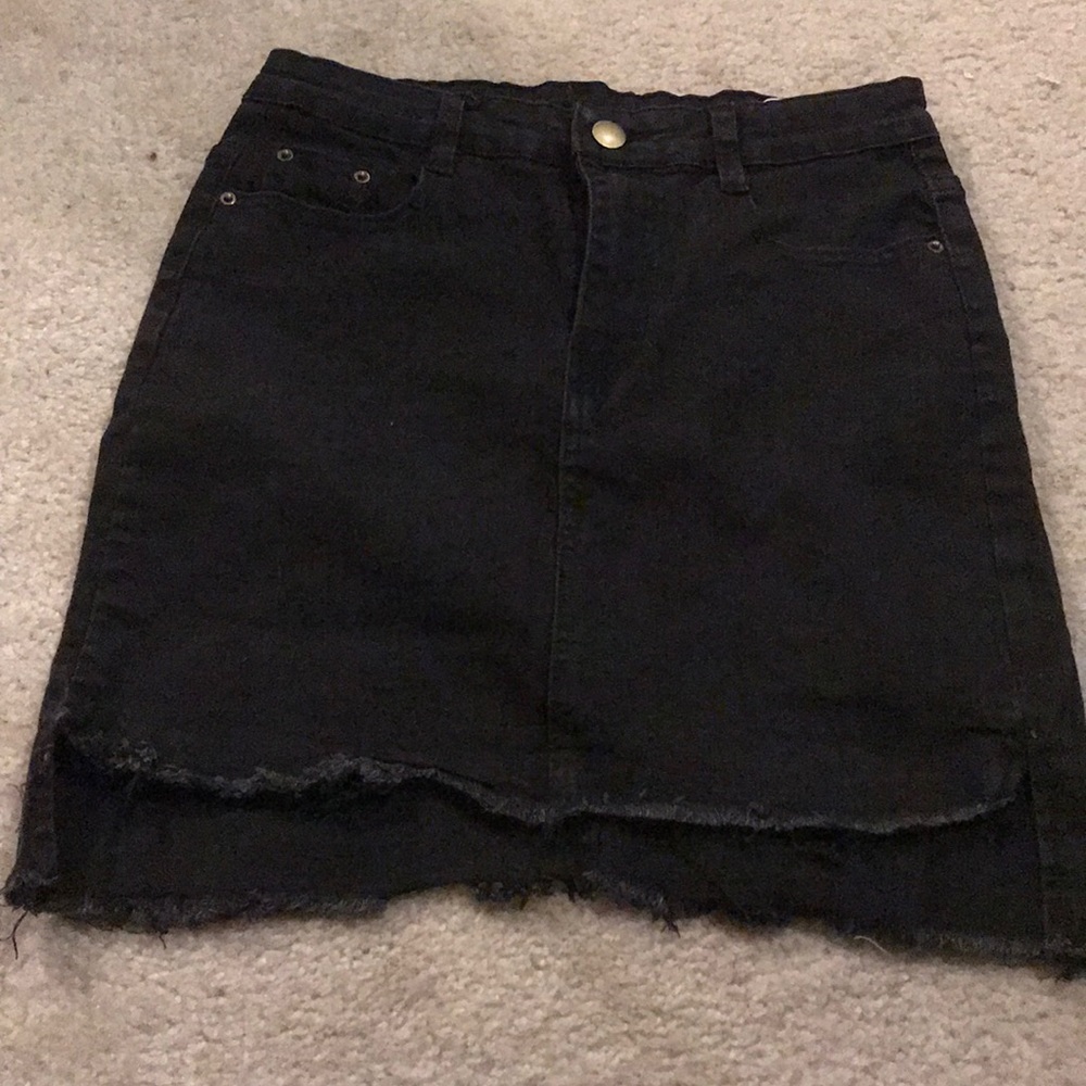 NEW!!! Black Jean Skirt